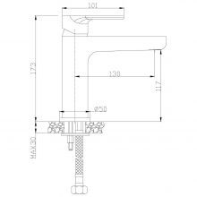 Смеситель для раковины Rossinka RS33 (RS33-13)