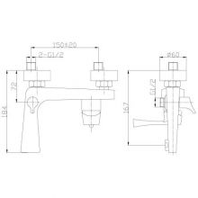Смеситель для ванны Rossinka RS34 (RS34-31)