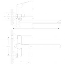 Смеситель для ванны Rossinka RS29 (RS29-33)