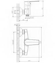 Смеситель для душа Rossinka S (S35-41)