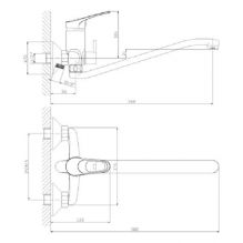 Смеситель для ванны Rossinka A (A35-34)