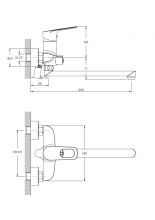 Смеситель для ванны RUSH Edge (ED7735-51)