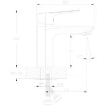 Смеситель для раковины Rossinka RS27 (RS27-11)