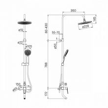 Смеситель для ванны IDDIS Male (MALSB3Fi06)