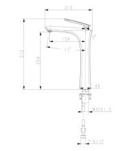 Смеситель для раковины-чаши Lemark Bellario (LM6809C)