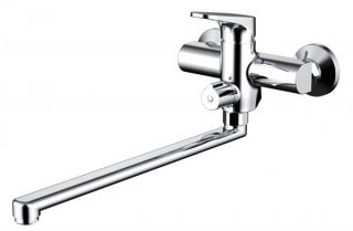 Смеситель для ванны c длинным изливом Bravat Eler (F6191238CP-01L-RUS)