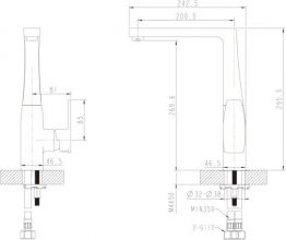 Смеситель для кухни Bravat Riffle (F772106C)
