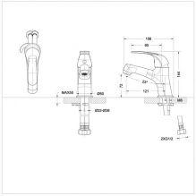 Смеситель для умывальника Bravat Fit (F1135188CP-RUS)