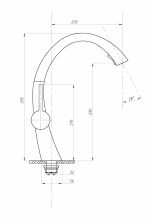 Смеситель для кухни ПСМ-ПРОФСАН PSM-300-9 STEEL с выдвижной лейкой тип См-МОЦБИвА