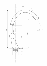 Смеситель для кухни ПСМ-ПРОФСАН PSM-301-9 STEEL с выдвижной лейкой тип См-МОЦБИвА Черный-бронза