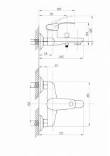 Смеситель для ванны с душем FAUZT FZs-840-115 тип См-ВОРНШлА