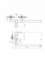 Смеситель для ванны с душем ПСМ-ПРОФСАН PSM-521-К008 ПЛЮС тип См-ВУОРНШлА