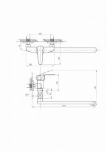 Смеситель для ванны с душем ПСМ-ПРОФСАН PSM-527-037 ProfECO тип См-ВУОРНШлА
