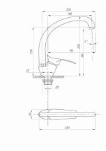 Смеситель для кухни FAUZT FZs-863-115 тип См-МОЦБА