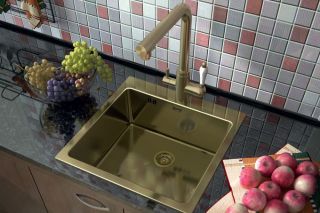 Мойка кухонная ZORG Inox PVD (SZR-5951 BRONZE)