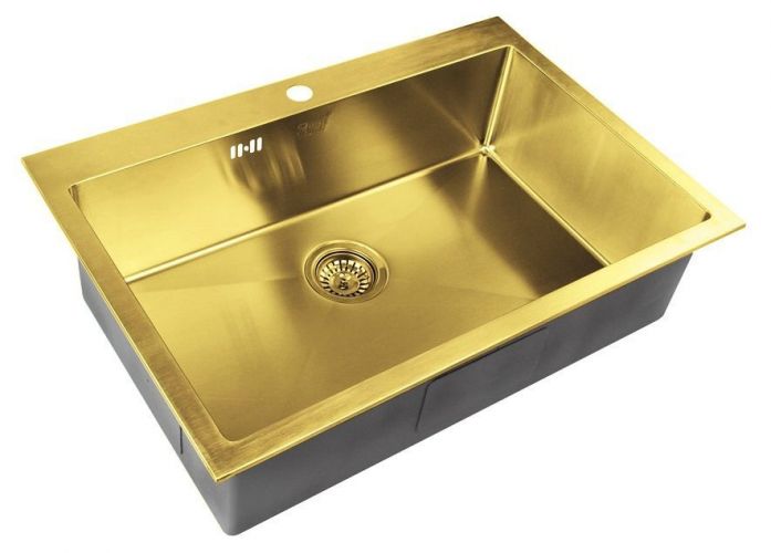 Мойка кухонная ZORG Inox PVD (SZR-7551 BRONZE)