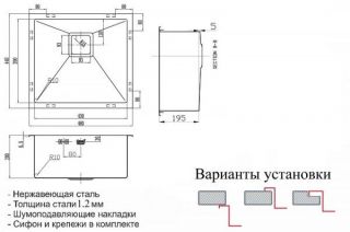Мойка кухонная ZORG Inox PVD (SZR-4844 BRONZE)