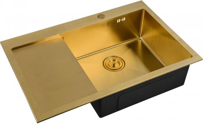 Мойка кухонная ZORG Inox PVD (SZR-7851-R BRONZE)