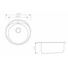 Мойка кухонная ZORG Inox PVD (SZR-510/205-BRONZE)