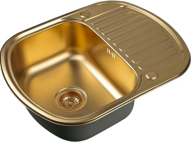 Мойка кухонная ZORG Inox PVD (SZR-6249 BRONZE)