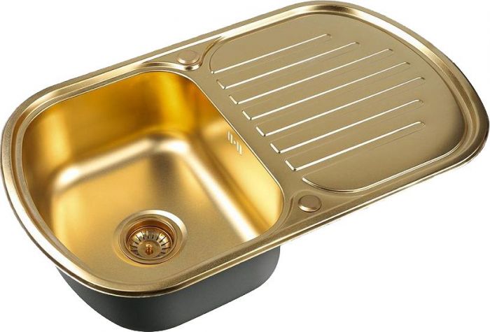 Мойка кухонная ZORG Inox PVD (SZR 7749 BRONZE)