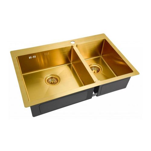 Мойка кухонная ZORG Inox PVD (SZR-78-2-51-L BRONZE)