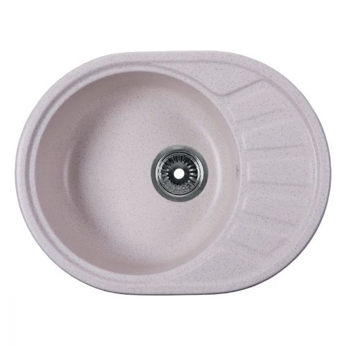 Мойка из искусственного мрамора Rossinka RS58 57x44 (RS58-45RW-White)