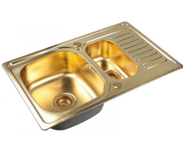 Мойка кухонная ZORG Inox PVD (SZR-78-2-50 BRONZE)