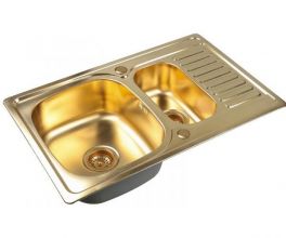 Мойка кухонная ZORG Inox PVD (SZR-78-2-50 BRONZE)