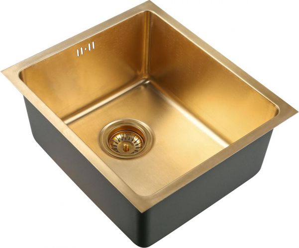 Мойка кухонная ZORG Inox PVD (SZR 4438 BRONZE)