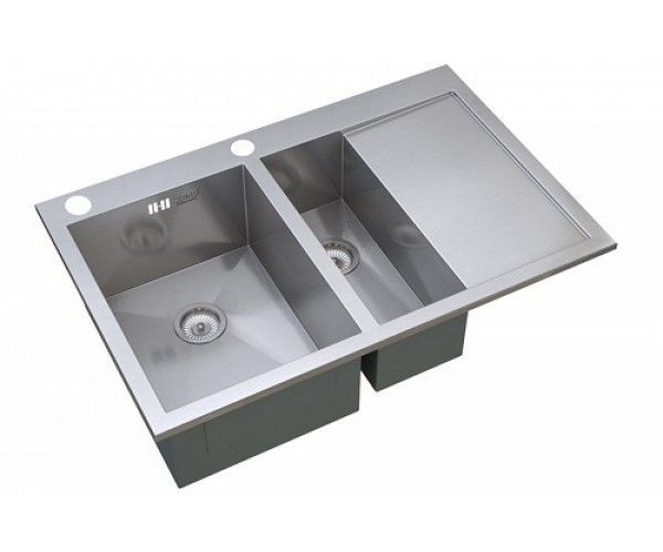 Мойка кухонная ZORG Inox X (X-5178-2-L)