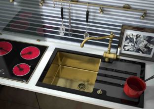 Мойка кухонная ZORG Inox Glass (GL-7851-BLACK-BRONZE)