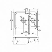 Мойка кухонная из нержавеющей стали IDDIS Strit (STR60SXi77)