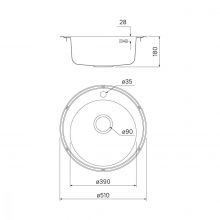 Мойка IDDIS Basic D510 нержавеющая cталь полированная (BAS51P0i77)