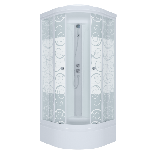 Душ. каб. MARONI FITO SR100M-DRN-DN4 100x100x228 (7 мест+сифон D50мм)