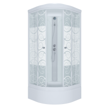 Душ. каб. MARONI FITO SR100M-DRN-DN4 100x100x228 (7 мест+сифон D50мм)