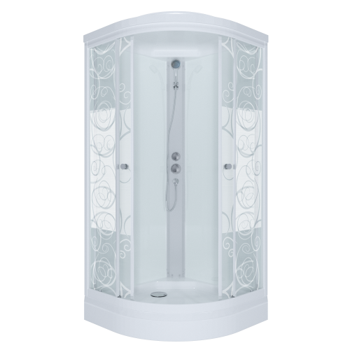 Душ. каб. MARONI FITO SR90L-DRN-DN4 90x90x215 (7 мест+сифон D90мм)