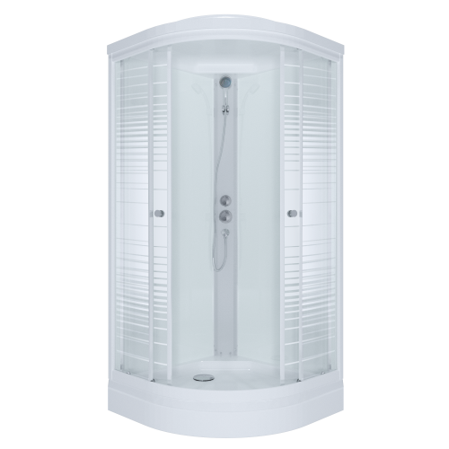 Душ. каб. MARONI LINE SR100L-BND-DN4 100x100x228 (7 мест+сифон D90мм)