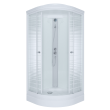 Душ. каб. MARONI LINE SR100L-BND-DN4 100x100x228 (7 мест+сифон D90мм)