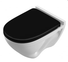 Унитаз подвесной ATTICA SL Color Black, сид. DP, Soft Close, Clip up(SL)