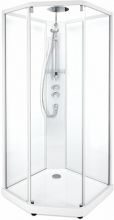 Душевая кабина IDO Showerama 10-5 Comfort 90x90 профиль серебристый, стекло прозрачное 131.401.202.302
