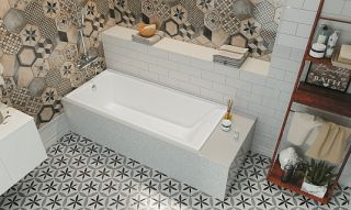 Акриловая ванна Roca Elba 170х75 прямоугольная белая 248507000
