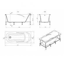 Ванна Roca Uno 160х75 прямоугольная белая ZRU9302869