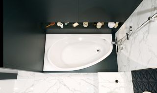 Ванна Roca Corfu 160x90 асимметричная левая белая 248573000