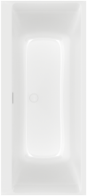 UBQ170SBW2DV-01 SUBWAY 3.0 Ванна 1700x750x480, материал кварил Quaryl®, слив/перелив + ножки