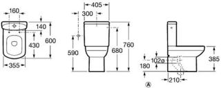 Чаша Roca Dama Senso Compacto напольная 342518000