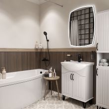 Акриловая ванна STWORKI Монтре 150x90 L, с каркасом