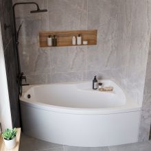 Акриловая ванна STWORKI Монтре 160x95 R, с каркасом