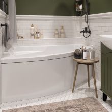 Акриловая ванна STWORKI Монтре 170x105 L, с каркасом
