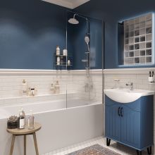 Акриловая ванна STWORKI Ольборг 150x70, с каркасом